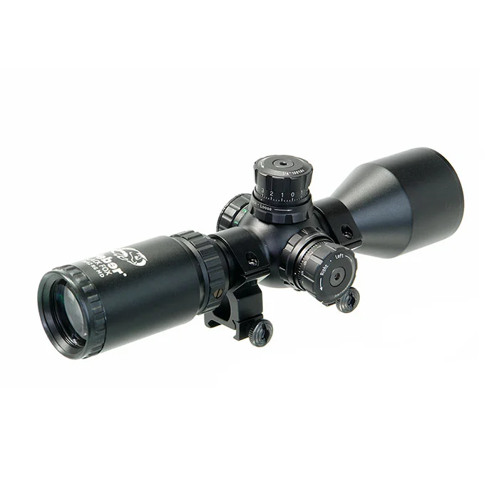 Прицел Veber Black Fox 3-9x42 RG MD с кольцами на Weaver