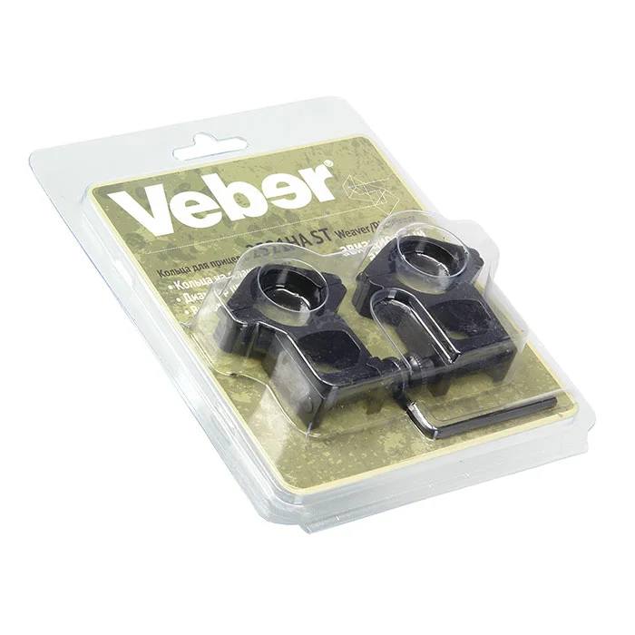 Кольца для прицела Veber 2521HA ST Weaver