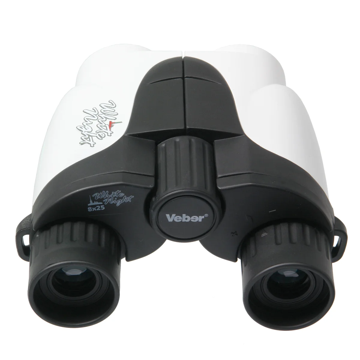Бинокль Veber White Night 8x25 белый/черный