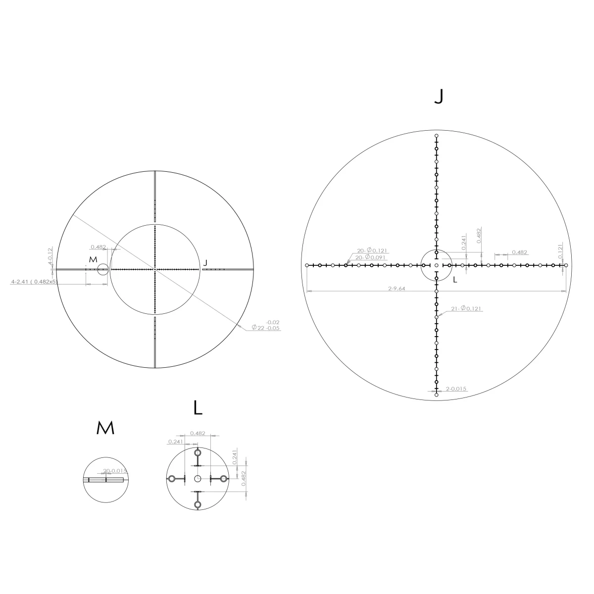 Прицел оптический BRITE WA8X 3-24x56 SF IR
